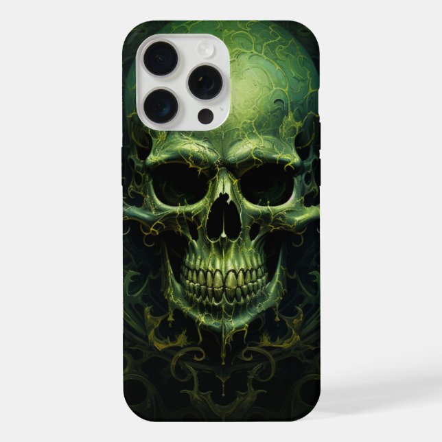 Funda Para iPhone Coques iPhone 15 Pro Max -Skull (Reverso )