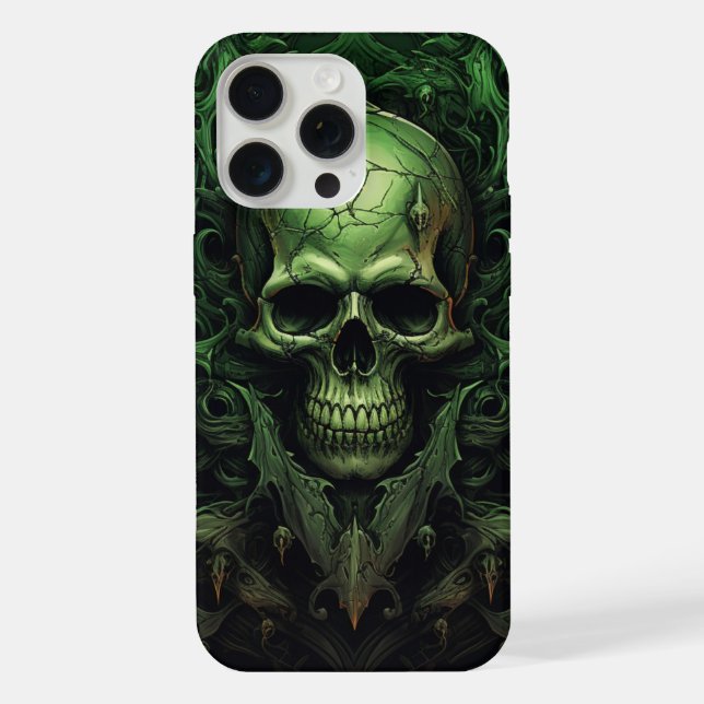 Funda Para iPhone Coques iPhone 15 Pro Max -Skull 3 (Reverso )