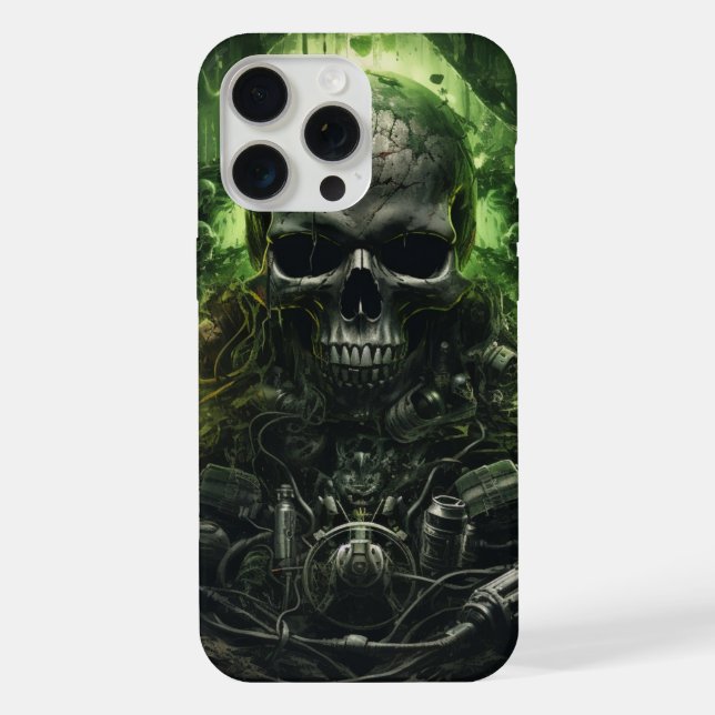 Funda Para iPhone Coques iPhone 15 Pro Max -Skull 6 (Reverso )