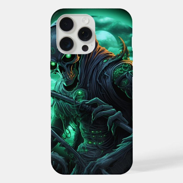 Funda Para iPhone Coques iPhone 15 Pro Max -Skull 9 (Reverso )