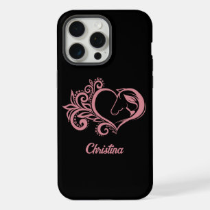 Coqueta Chica Caballo Corazón Rosa Femenina Elegan