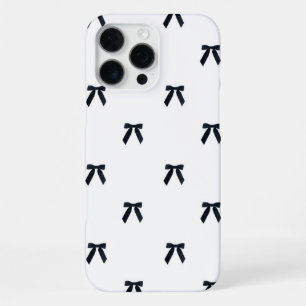 Funda Para iPhone 16 Pro Max Coqueta negro y blanco para chicas primavera veran