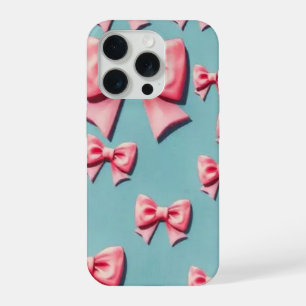 Funda para iPhone Coquette Bow de Jusy, Rosa Bonit