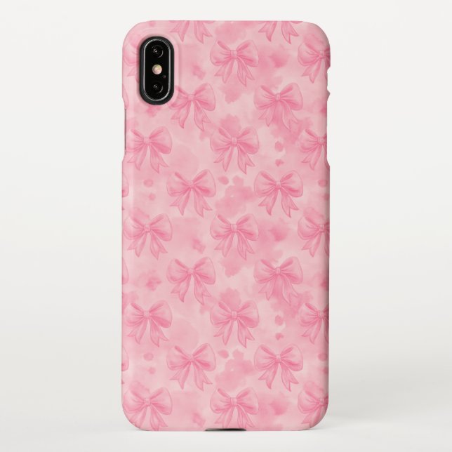Funda Para iPhone Coquette Pink Bows (Reverso)