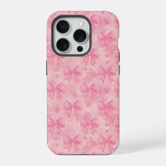 Funda Para iPhone Coquette Pink Bows (Reverso )
