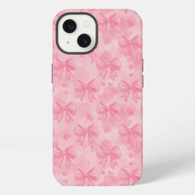 Funda Para iPhone Coquette Pink Bows (Reverso )