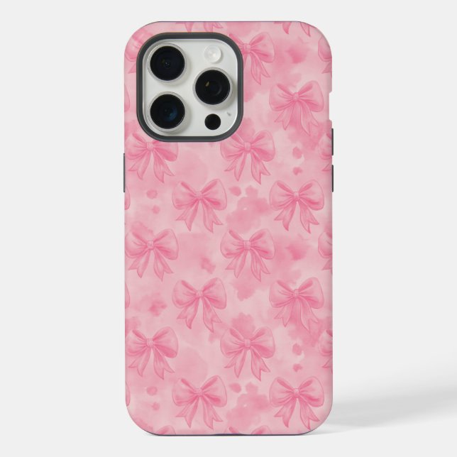 Funda Para iPhone Coquette Pink Bows (Reverso )