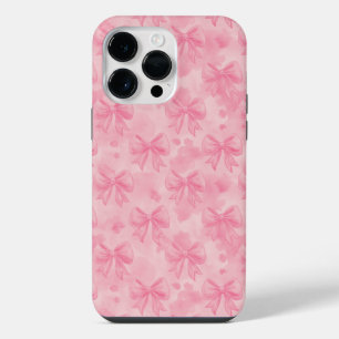 Funda Para iPhone 14 Pro Max Coquette Pink Bows