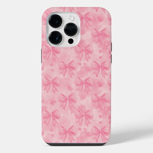 Funda Para iPhone Coquette Pink Bows (Reverso )