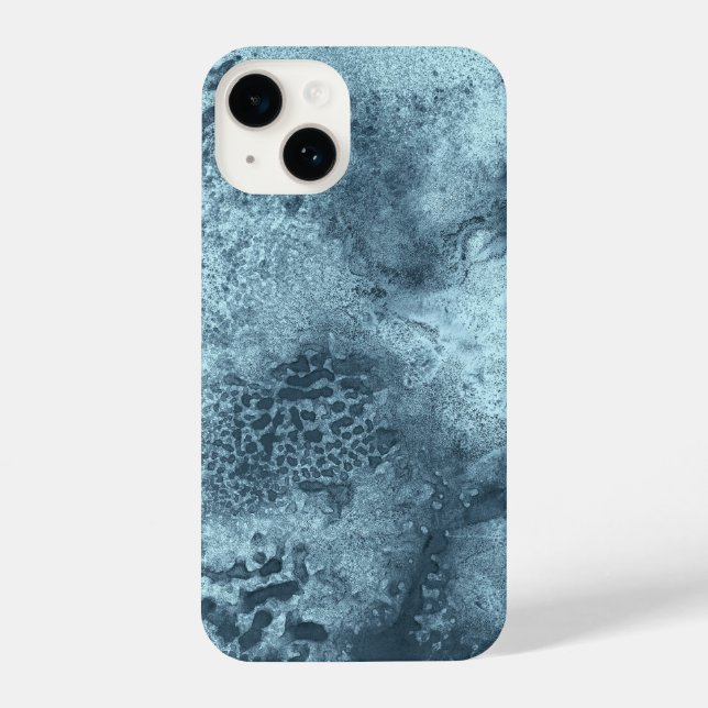 Funda Para iPhone Coral azul (Reverso )