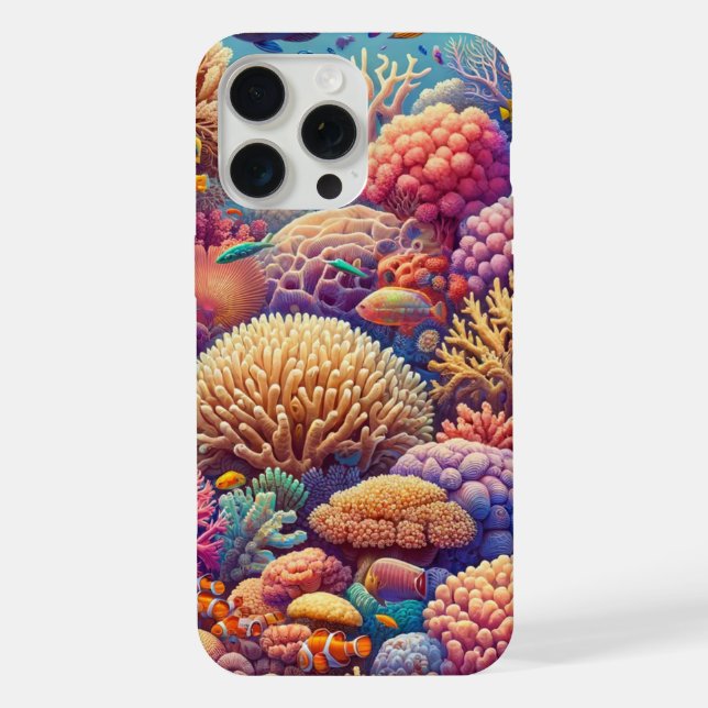 Funda Para iPhone Coral Reef Life (Reverso )