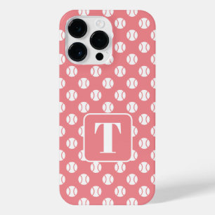Funda Para iPhone 14 Pro Max Coral rosa pista de tenis iPhone 14 Pro Max funda