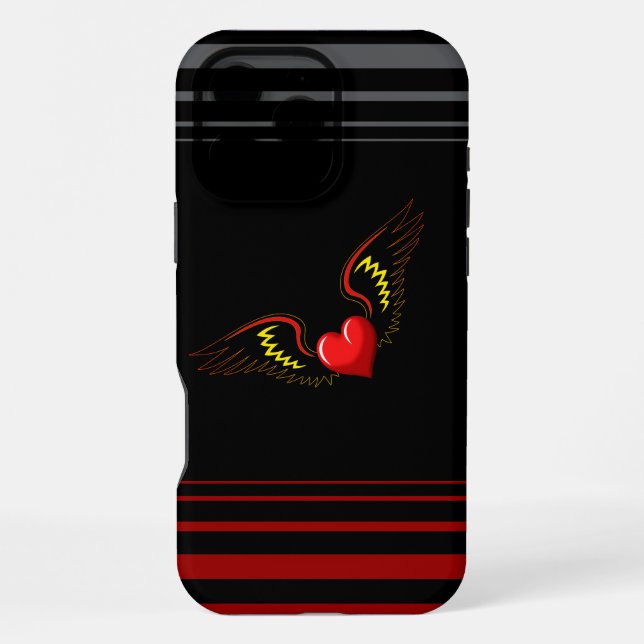 Funda Para iPhone Corazón Alado (Reverso )