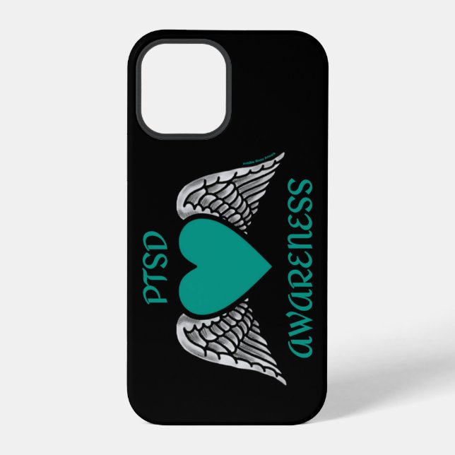 Funda Para iPhone Corazón/Alas...TEPT (Reverso )