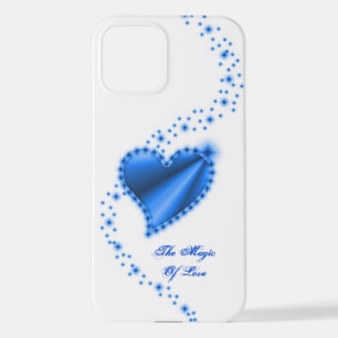Funda Para iPhone 12 Corazón arcoiris con estrellas, la magia del amor