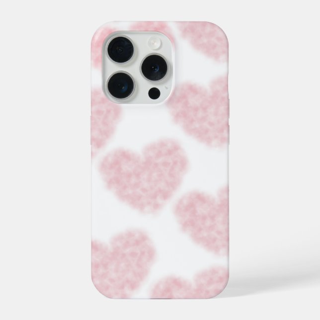 Funda Para iPhone Corazón de Algodón Esponjoso (Reverso )