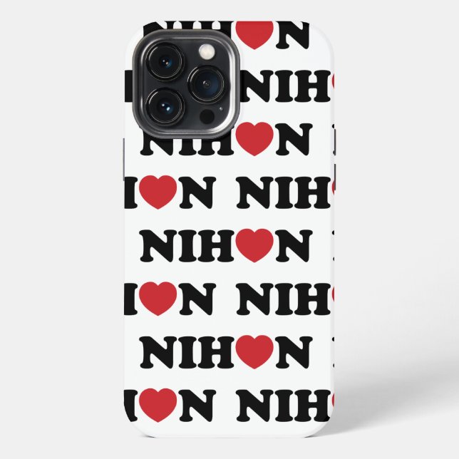Funda Para iPhone Corazón de Amor Nihon (Reverso )