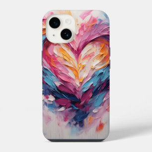 Funda Para iPhone 14 Corazón de Amor Radiante de San Valentín Splash
