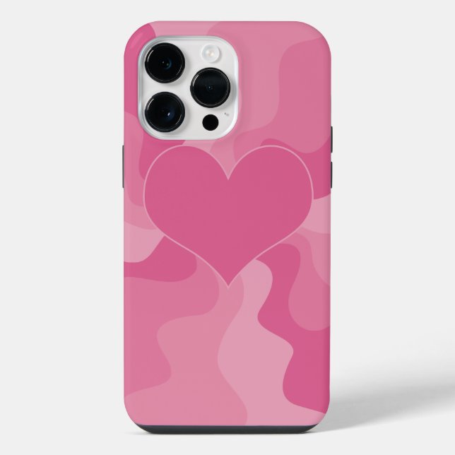 Funda Para iPhone Corazón de Amor - Rosa (Reverso )