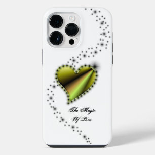 Funda Para iPhone 14 Pro Max Corazón de Arcoíris con Estrellas, La Magia del Am
