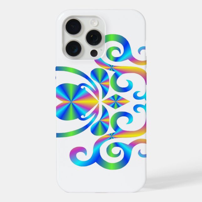 Funda Para iPhone Corazón de Arcoíris y Lirio (Reverso )