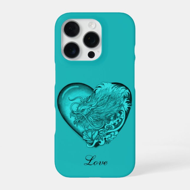 Funda Para iPhone Corazón de Dragón (Reverso)