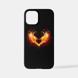 Funda Para iPhone 12 Mini Corazón de Fuego Ángel con Alas