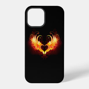 Funda Para iPhone 12 Pro Corazón de fuego angélico con alas
