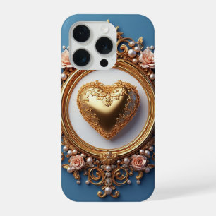 Corazón de Oro Luxe ✨ Perla Elegante Romántico
