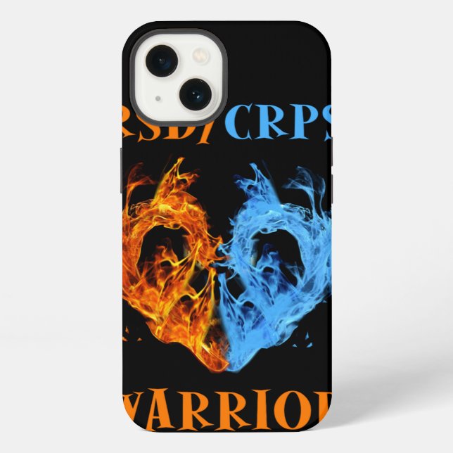 Funda Para iPhone Corazón/llamas... RSD/CRPS (Reverso )