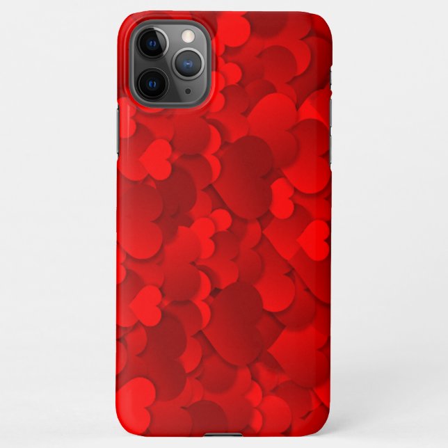 Funda Para iPhone Corazón rojo (Reverso)