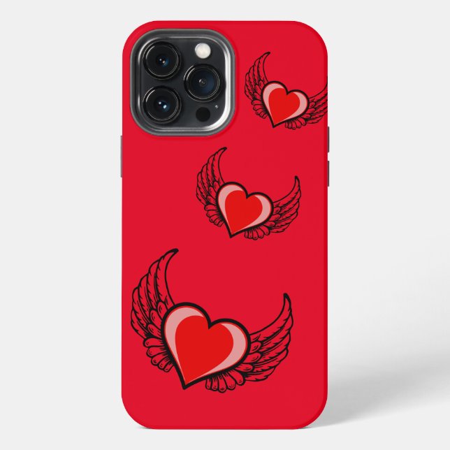 Funda Para iPhone Corazón rojo (Reverso )