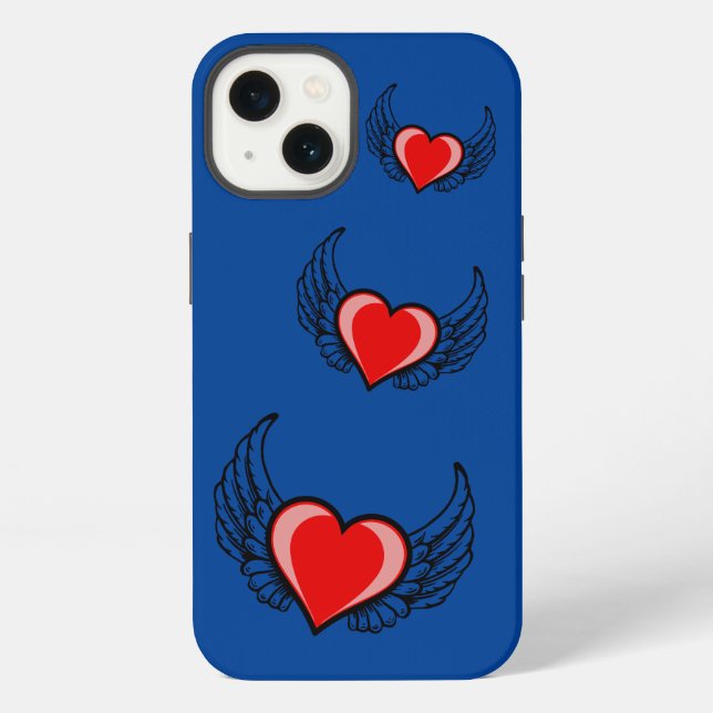 Funda Para iPhone Corazón rojo (Reverso )