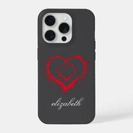 corazón rojo forma colorido fondo personalizado