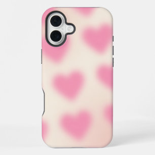 Funda Para iPhone 16 Plus Corazón Rosa Gradiente