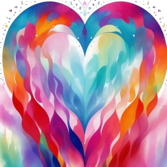 Funda Para iPhone Corazón salvaje (A vibrant and fluid design, the heart is composed of flowing, ribbon-like strokes.)