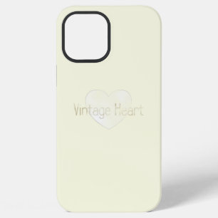 Funda Para iPhone 12 Pro Max Corazón Vintage 3 - Hermoso Estuche Amarillo Vinta