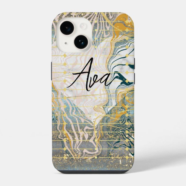 Funda Para iPhone Corazón y mármol (Reverso )