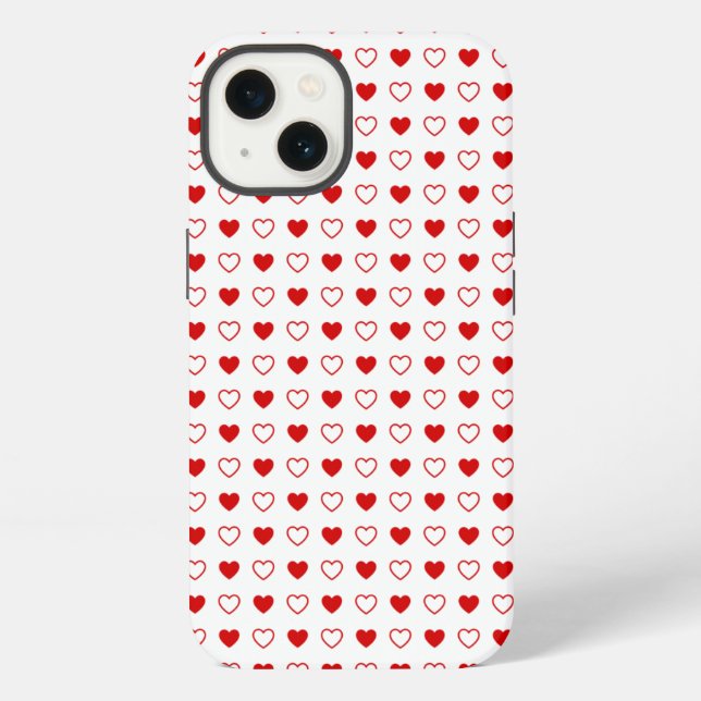 Funda Para iPhone Corazones (Reverso )