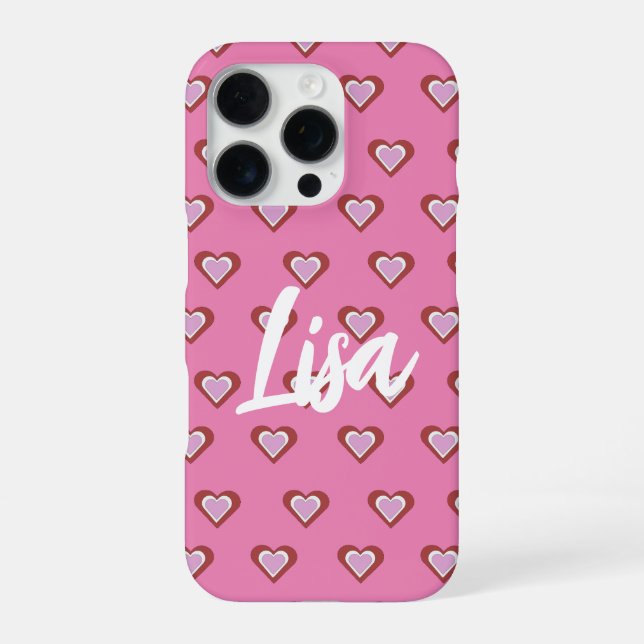 Funda Para iPhone Corazones (Reverso)