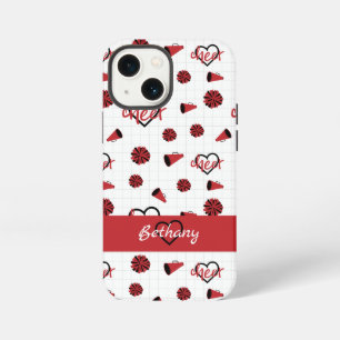 Funda Para iPhone 13 Mini Corazones de Aplauso Rojos, Borlas, Patrón de Megá