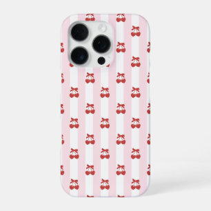 Funda Para iPhone 16 Pro Corazones de Cereza