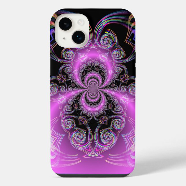Funda Para iPhone Corazones de Saturno (Reverso)
