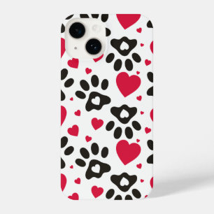 Funda Para iPhone 14 Corazones y pinzas imprimir estuche de teléfono