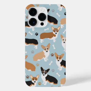 Funda Para iPhone 14 Pro Max Corgi Perro Paws and Bones iPhone 14 Pro Max Funda