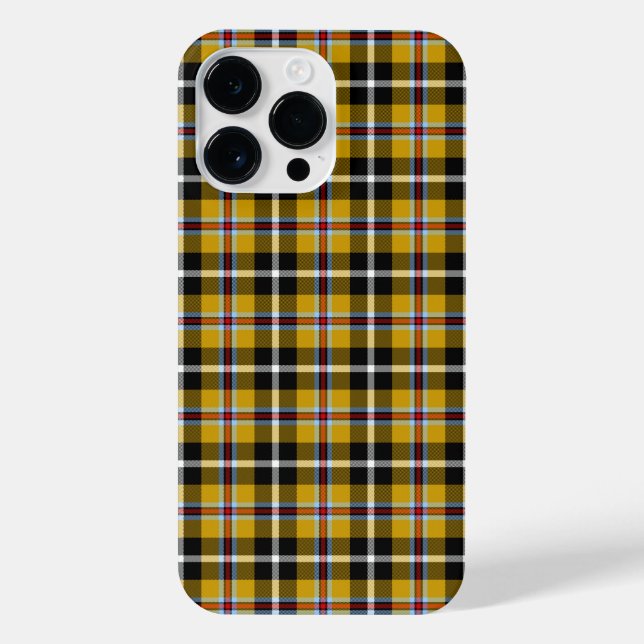 Funda Para iPhone Cornish National Tartan Yellow Black Plaset (Reverso)