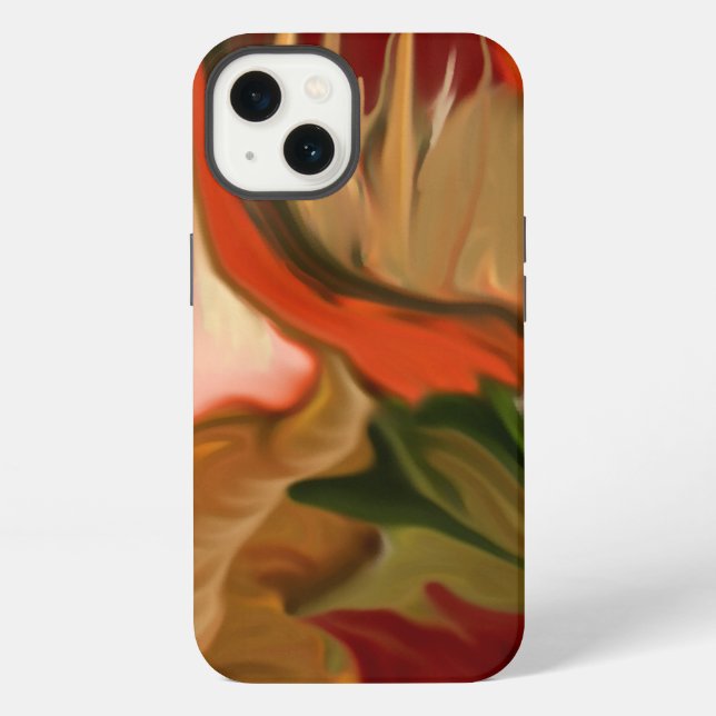 Funda Para iPhone Cornucopia de Otoño Arte Abstracto (Reverso )