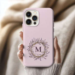 Corona de Lavanda Personalizada Monograma Mamá Bod