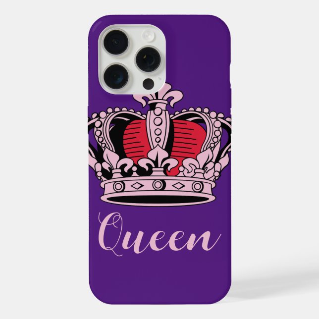 Funda Para iPhone Corona de Reina Personalizable (Reverso )