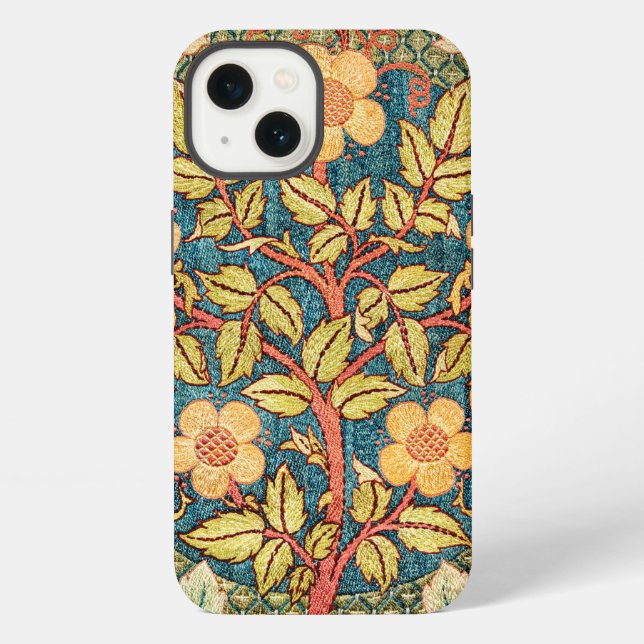 Funda Para iPhone Corona de rosas de William Morris (Reverso )